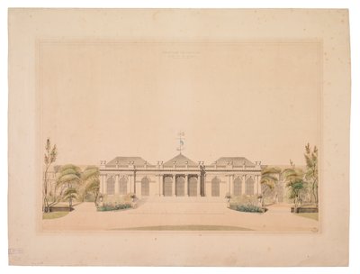 Facade of Chateau de Neuilly by French School
